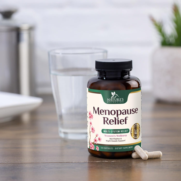 Menopause Supplements for Women - Menopause Relief Support Probiotics with Black Cohosh, Natural Support Supplements for Mild Hot Flashes & Night Sweats & PH Balance Support Supplement - 120 Capsules