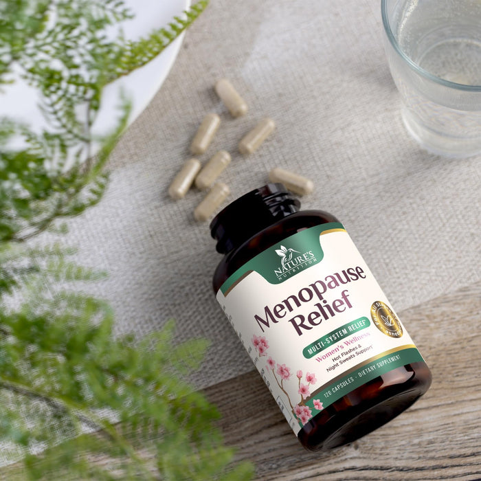 Menopause Supplements for Women - Menopause Relief Support Probiotics with Black Cohosh, Natural Support Supplements for Mild Hot Flashes & Night Sweats & PH Balance Support Supplement - 120 Capsules