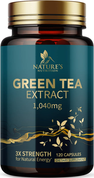 Green Tea Extract Weight Loss Pills 1000mg 98% Standardized EGCG - 3X Strength for Natural Energy - Supports Heart Antioxidant Health with Polyphenols, Vegan Herbal Supplement, Non-GMO