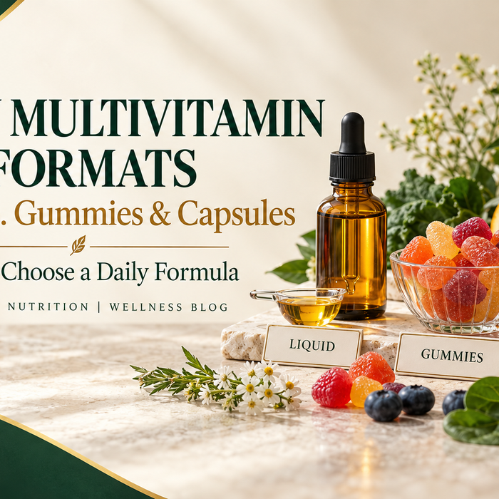 Liquid Multivitamins vs. Gummies and Capsules: How to Choose a Daily Formula