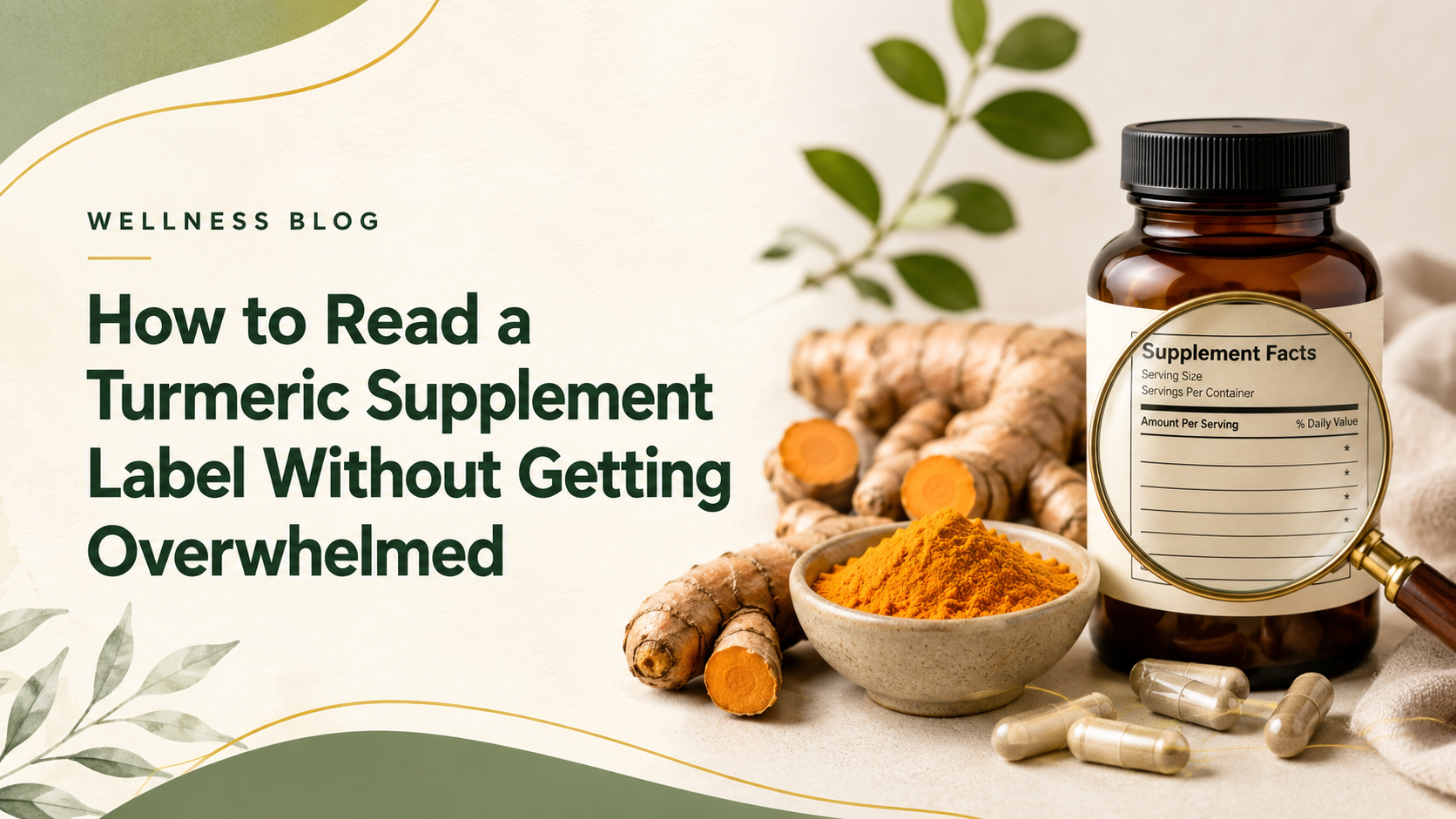 How to Read a Turmeric Supplement Label Without Getting Overwhelmed