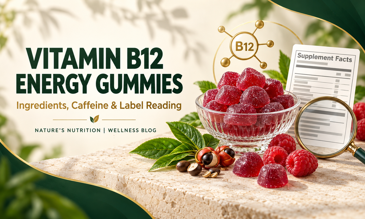 Vitamin B12 Energy Gummies: Ingredients, Caffeine and Label Reading
