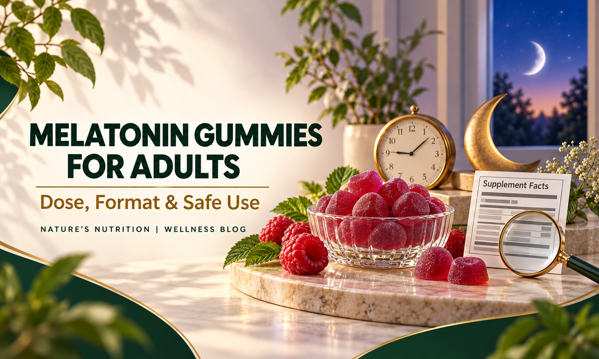 Melatonin Gummies for Adults: Dose, Format and Safe Use