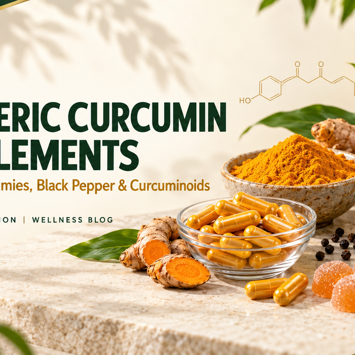 Turmeric Curcumin Supplements: Capsules, Gummies, Black Pepper and Curcuminoids