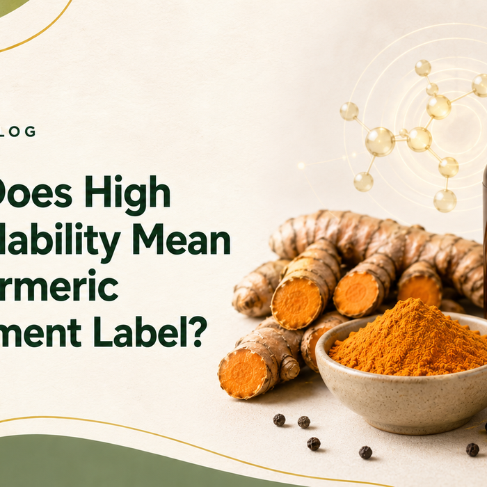 What Does High Bioavailability Mean on a Turmeric Supplement Label?