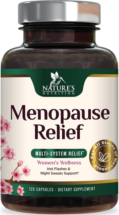 Menopause Probiotics for Women with Black Cohosh, Natural Menopause Relief Support, Menopause Supplements for Night Sweats, PH Balance, & Hot Flashes Support Probiotic Supplement