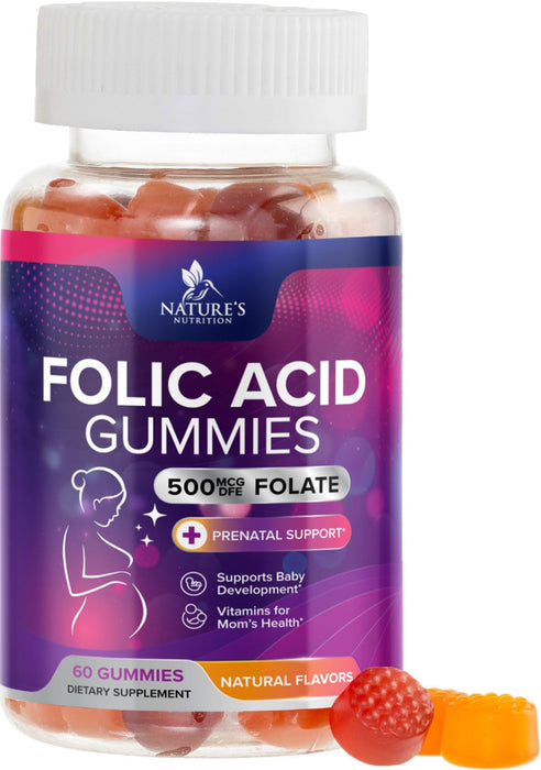 Folic Acid 785 mcg - 60 Gummies