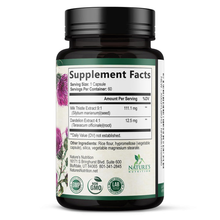 Milk Thistle Extract â€“ 1000mg â€“ 60 Capsules