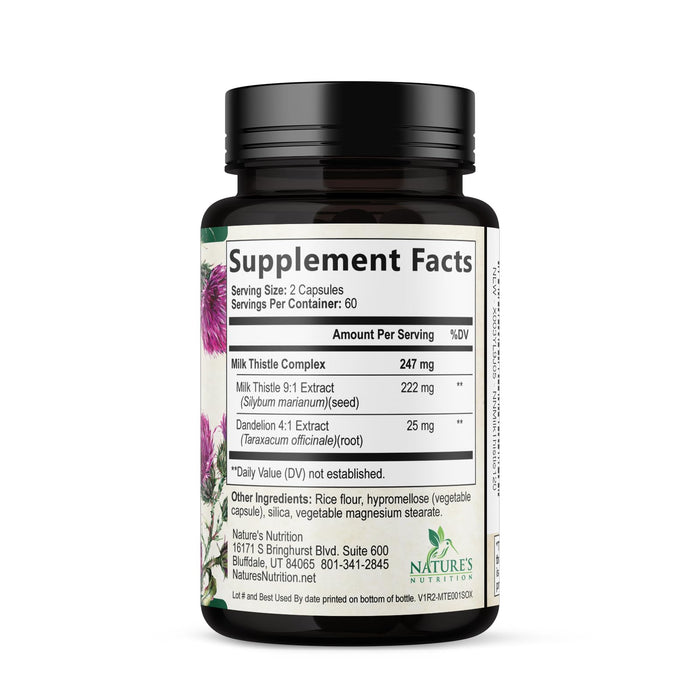 Milk Thistle Extract â€“ 1000mg â€“ 120 Capsules