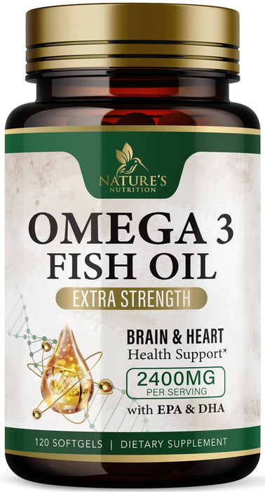Omega-3 Fish Oil 2400 mg - 120 Softgels