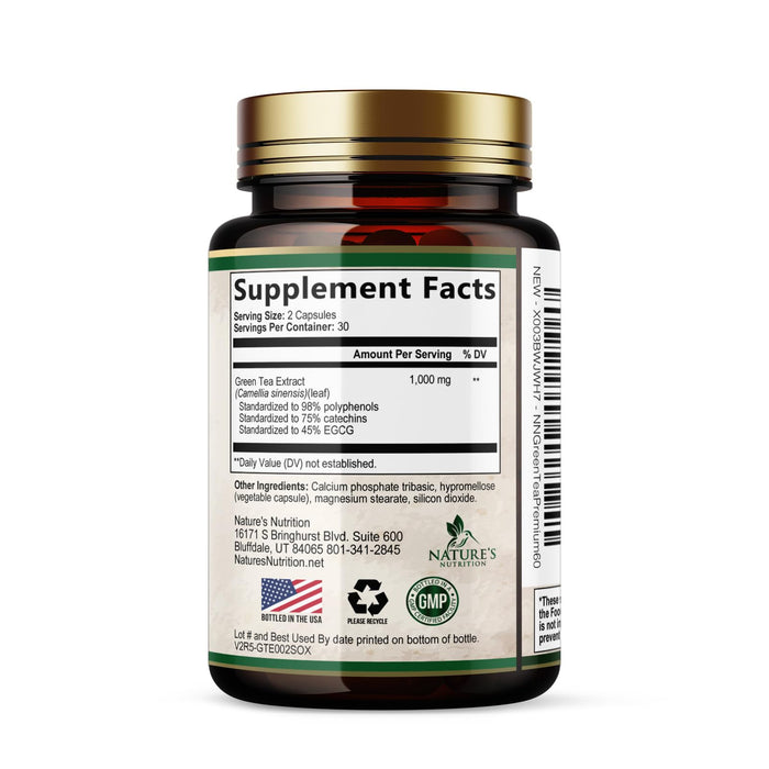 Green Tea Extract 1000 mg - 60 Capsules
