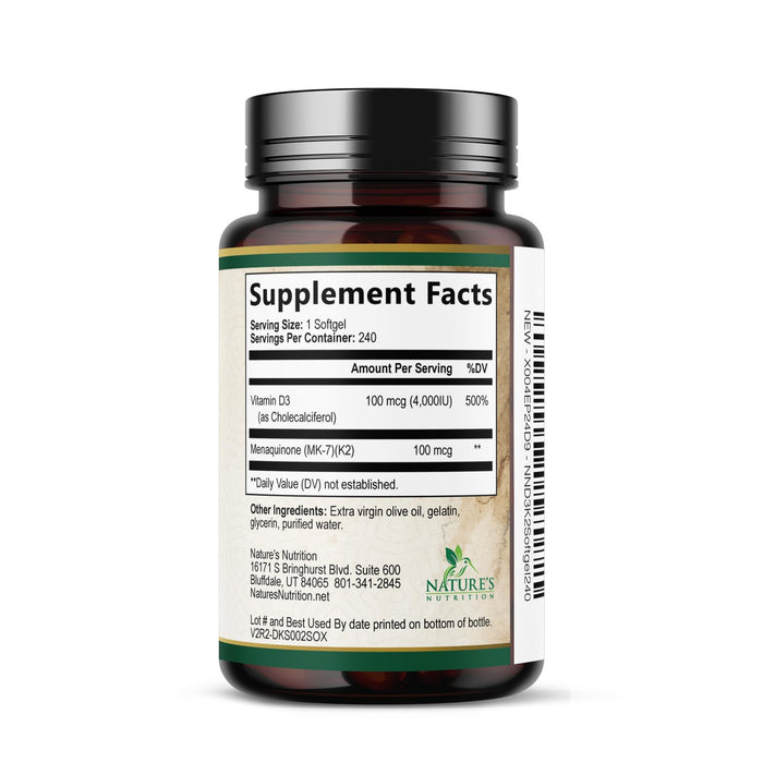Vitamin D3 +K2