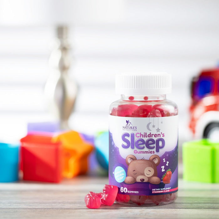 Kids Sleep Gummies, 2mg Melatonin, Nature's Effective & Drug-Free Restful Sleep Support Supplement, Childrens Melatonin Gummy for Ages 4 & Up, Vegan, Non-GMO, Natural Color & Berry Flavor