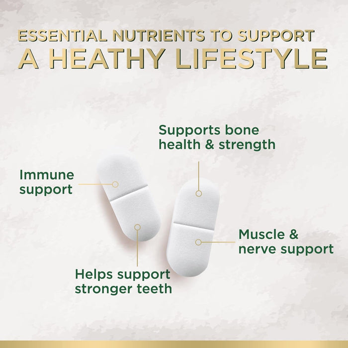 Calcium 1200 mg with Vitamin D3, Dietary Supplement for Bone and Teeth Support, Calcium Supplements for Women & Men, Max Absorption Carbonate, Nature's Absorbable Calcium Supplement