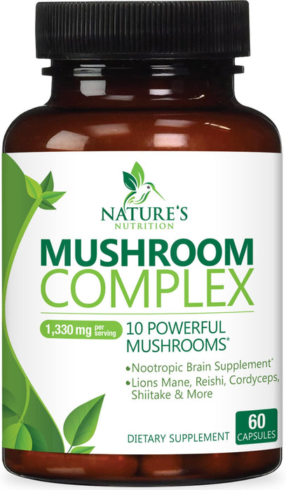 Mushroom Complex 10-in-1 1330 mg - 60 Capsules