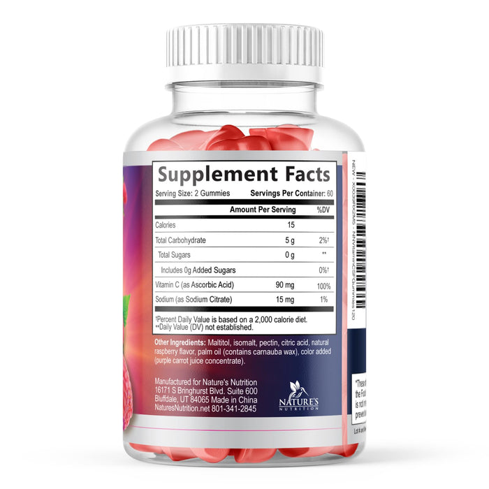 Vitamin C - Raspberry, 120 Gummies