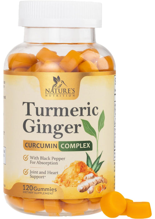 Turmeric Curcumin Gummies - Peach, 120 Gummies