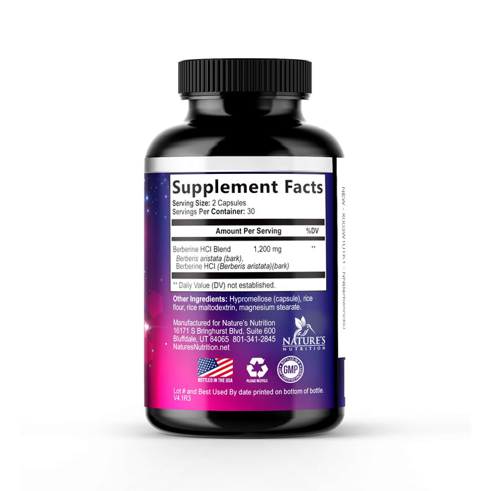 Berberine HCL 1200mg â€“ 60 Veggie Capsules