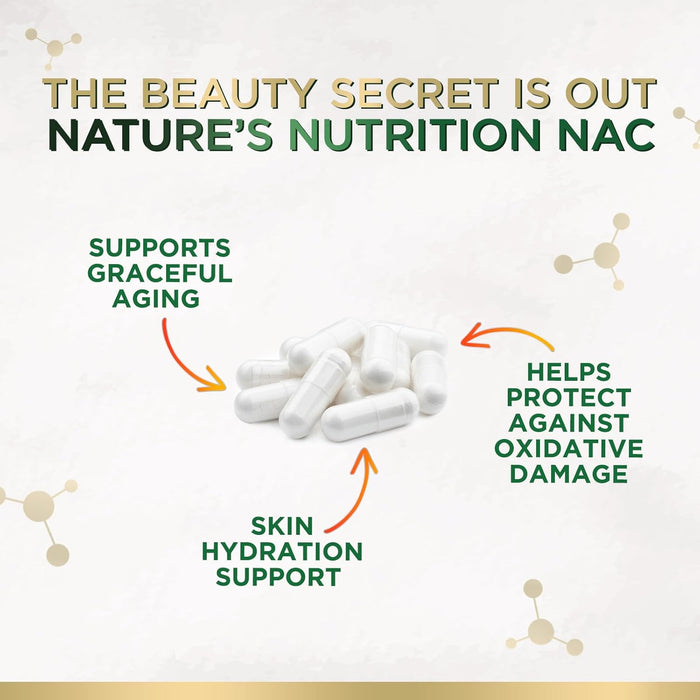 NAC Supplements N-Acetyl L-Cysteine (NAC) 1200 mg - NAC Supplement for Lung Health & Immune Support, Liver Support & Antioxidants, Freefrom N-Acetylcysteine, Gluten Free, Non-GMO