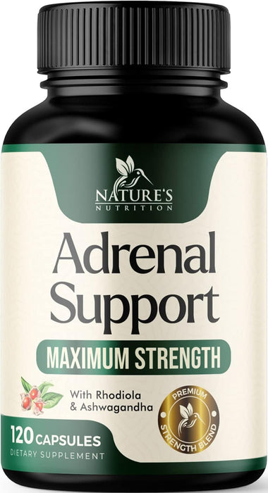 Adrenal Support Supplements & Cortisol Manager with Ashwagandha and 10 Herbs & Nutrients to Support Adrenal Function, Cortisol Health, Energy Levels, Stress & Relaxation Support & Sleep