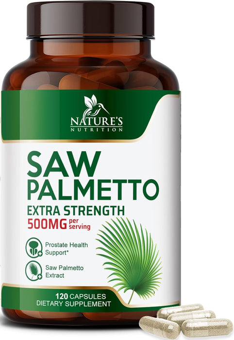 Saw Palmetto for Men Prostate Supplements - 1000 MG Saw Palmetto Extract, Prostate Support Supplement for Mens Health Support, Men's Prostate Health Support Supplement