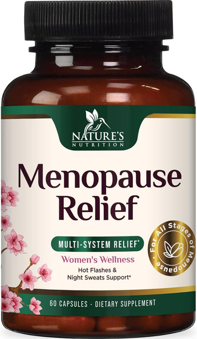 Menopause Probiotics for Women with Black Cohosh, Natural Menopause Relief Support, Menopause Supplements for Night Sweats, PH Balance, & Hot Flashes Support Probiotic Supplement