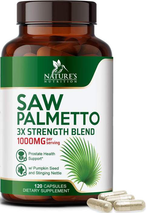 Saw Palmetto for Men 1000MG Prostate Health â€“ 120 Capsules