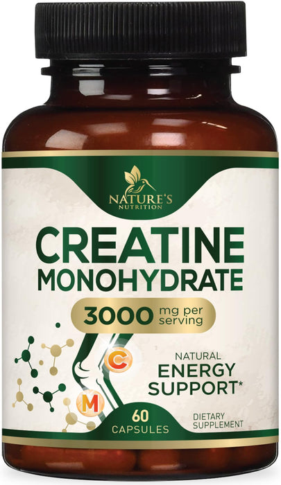 Creatine Monohydrate 3000 mg - 60 Capsules