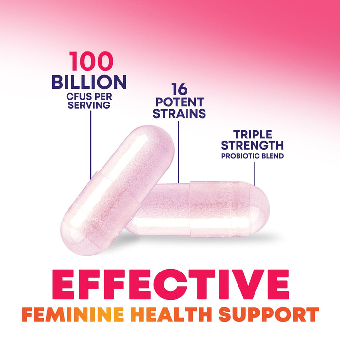 Women's Probiotic + Cranberry & Prebiotics 90 Billion CFU - 60 Capsules