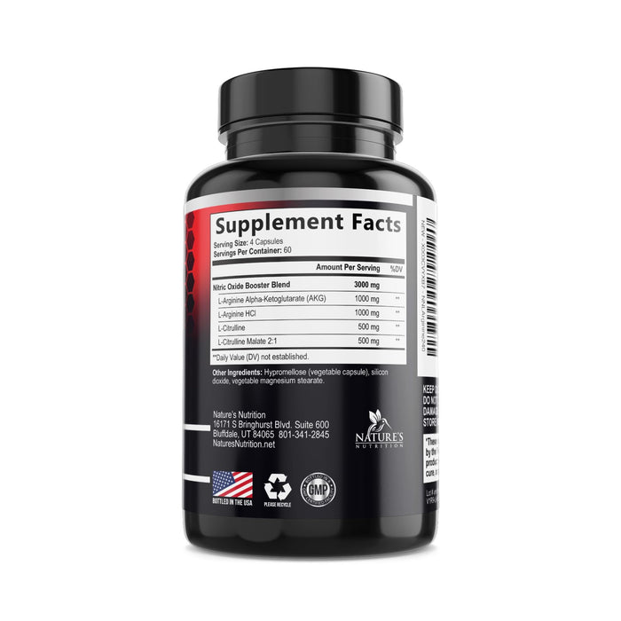Nitric Oxide Support 3000 mg - 240 Capsules