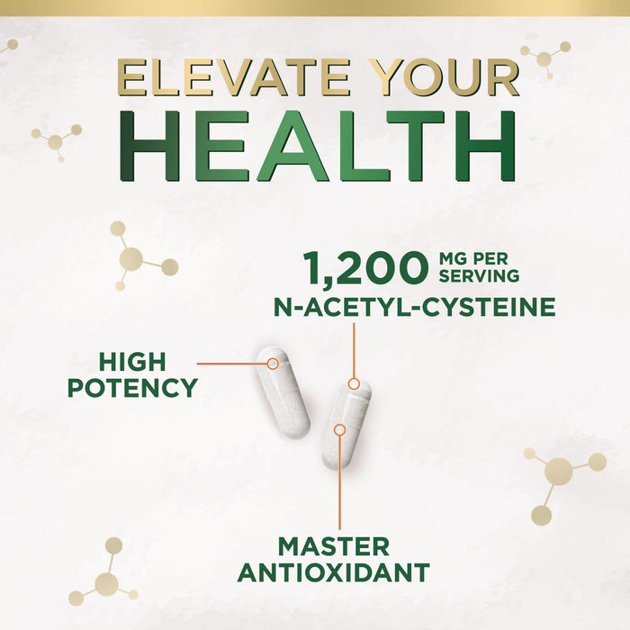 NAC (N-Acetyl Cysteine) 1200 mg - 60 Capsules