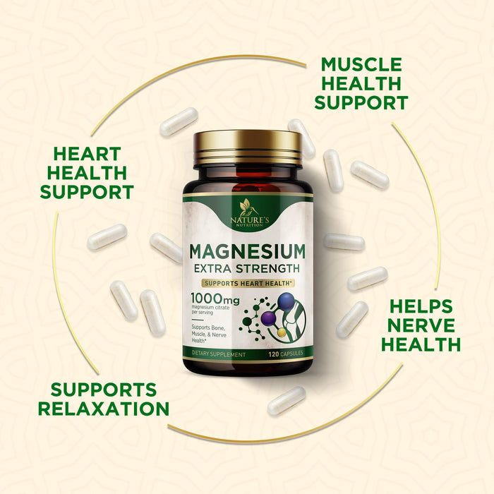 Magnesium 1000 mg - 120 Capsules