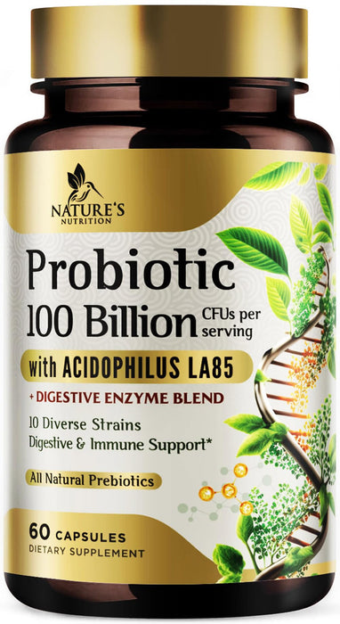 Probiotic + Prebiotics 100 Billion CFU - 60 Capsules