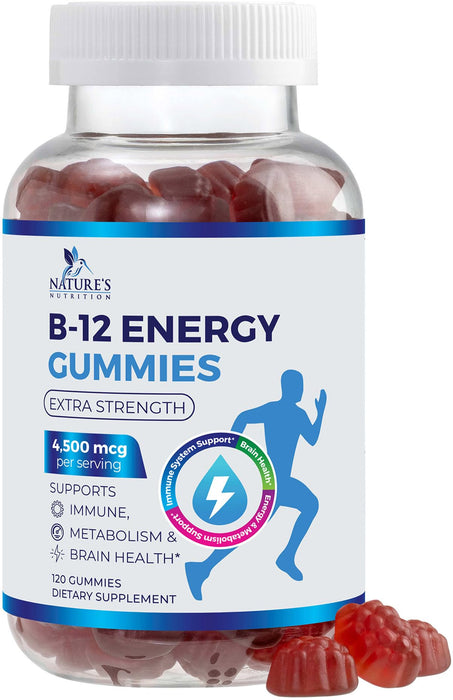 B-12 Vitamin Energy Gummies â€“ 4500mcg â€“ 120 Count