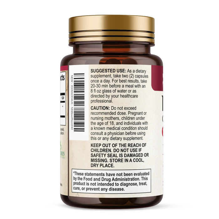 Beet Root Capsules 1300mg â€“ 240 Veggie Capsules