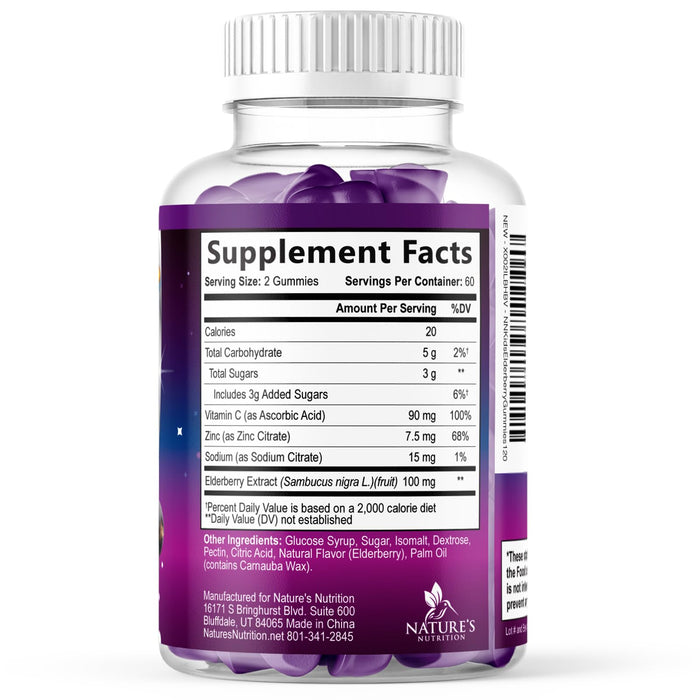 Kids' Elderberry Immune Gummies - 120 Gummies