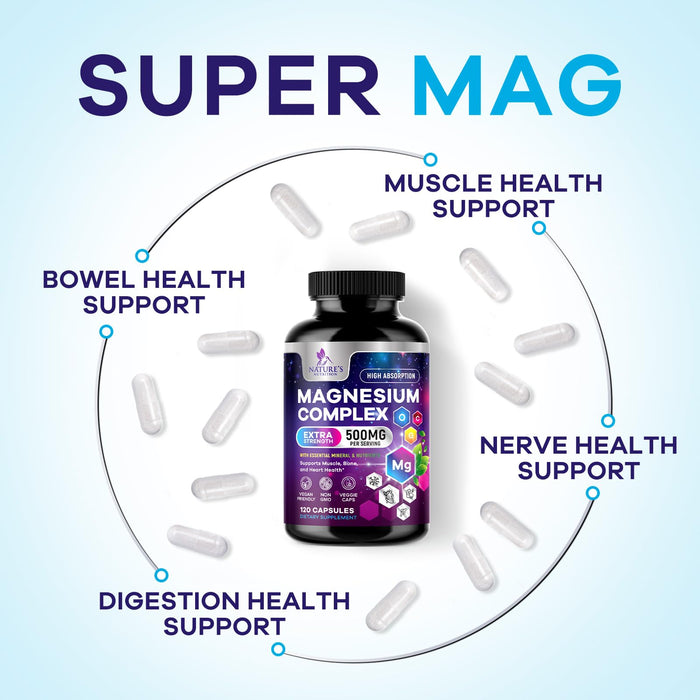 Magnesium Complex 500 mg â€“ 120 Capsules