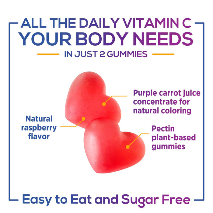 Vitamin C - Raspberry, 120 Gummies