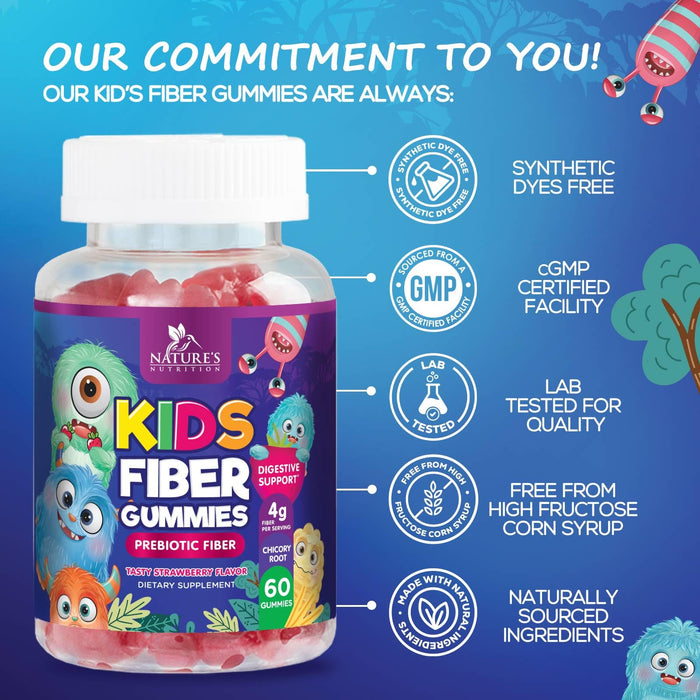 Kids' Fiber Gummies 4 g - 60 Gummies