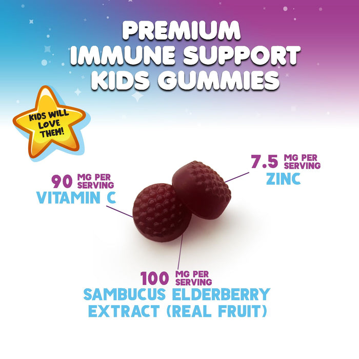 Kids' Elderberry Immune Gummies - 60 Gummies