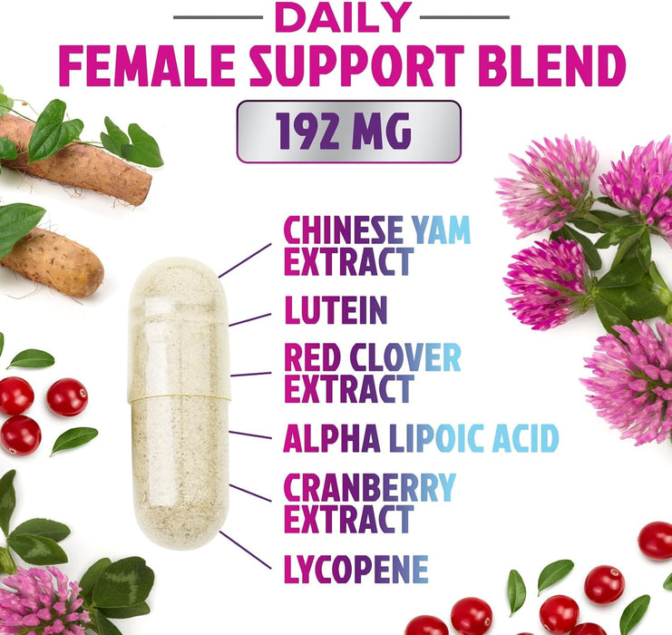 Multivitamin for Women with Vitamins A, C, D, E, B6, B12, Zinc, Calcium & Magnesium, Womens Daily Multi Vitamin Multimineral Supplement for Bone Health, Energy & Immune Support, Non-GMO - 120 Capsules