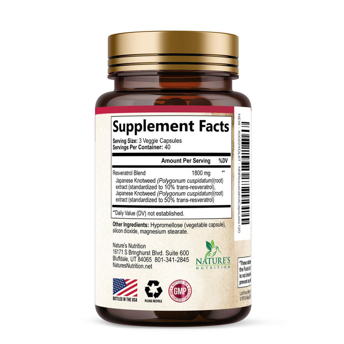 Resveratrol 1800 mg - 120 Capsules