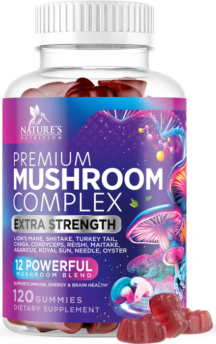 Mushroom Complex Gummies 12-in-1 - 120 Gummies