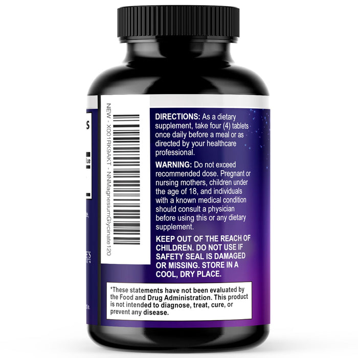 Magnesium Glycinate 500 mg - 120 Tablets
