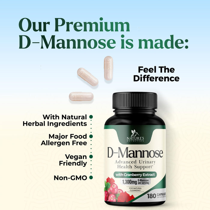 D-Mannose 350 mg - 180 Capsules