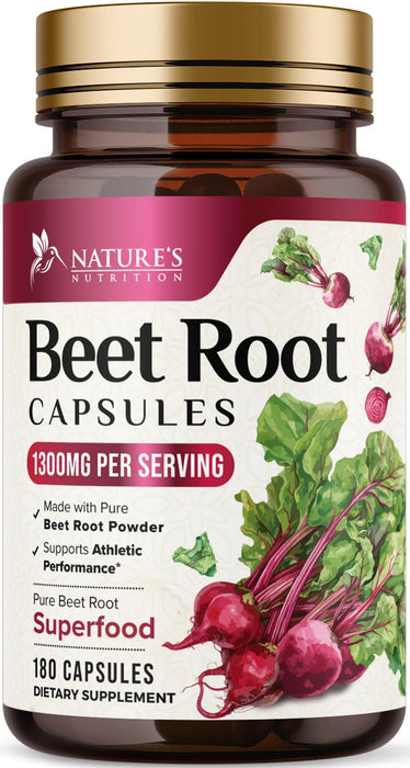 Beet Root 1300 mg - 180 Capsules