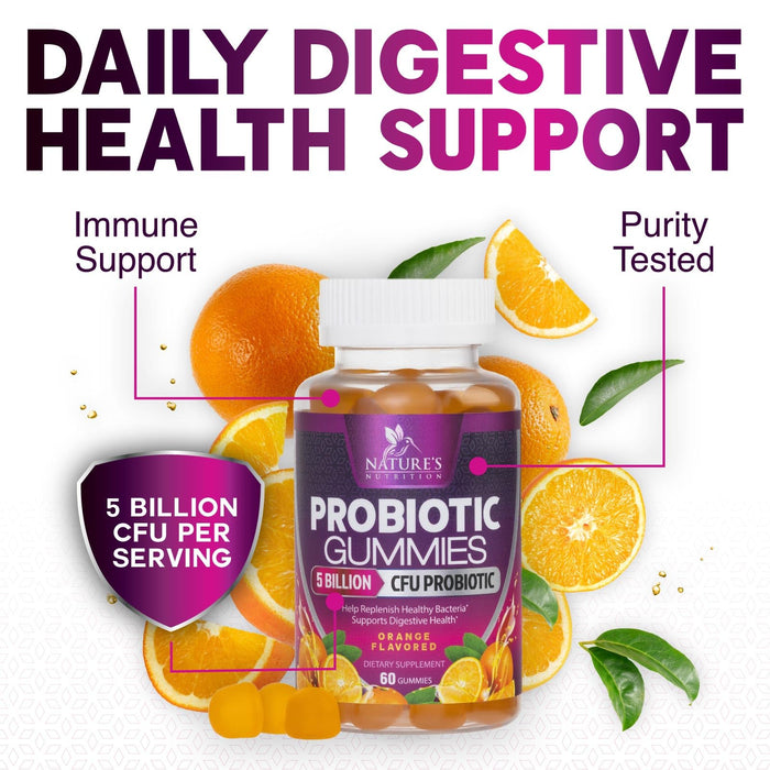 Daily Probiotic Gummies â€“ 5 Billion CFU â€“ 120 Gummies