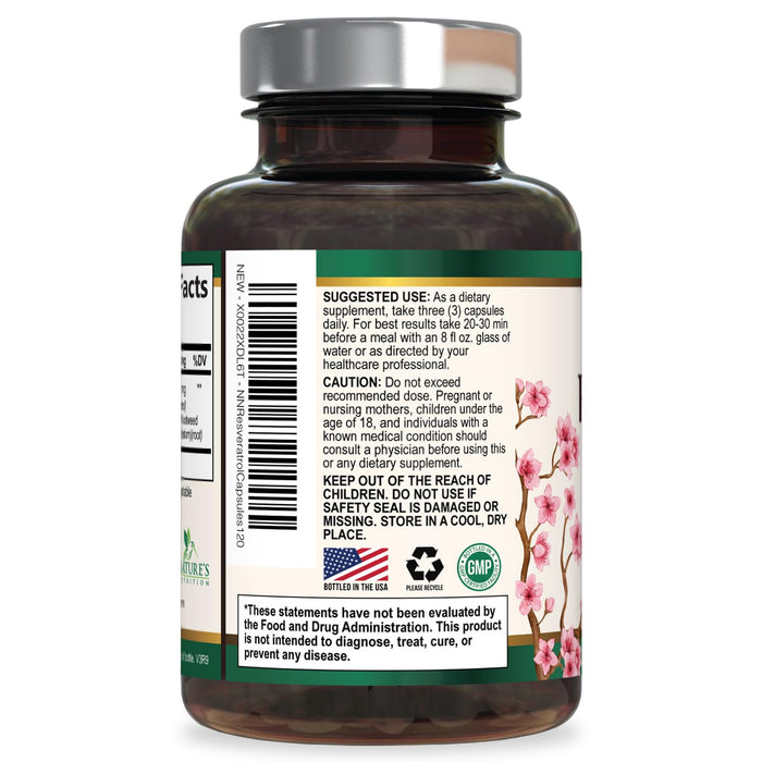 Resveratrol 1800mg â€“ 120 Vegan Capsules