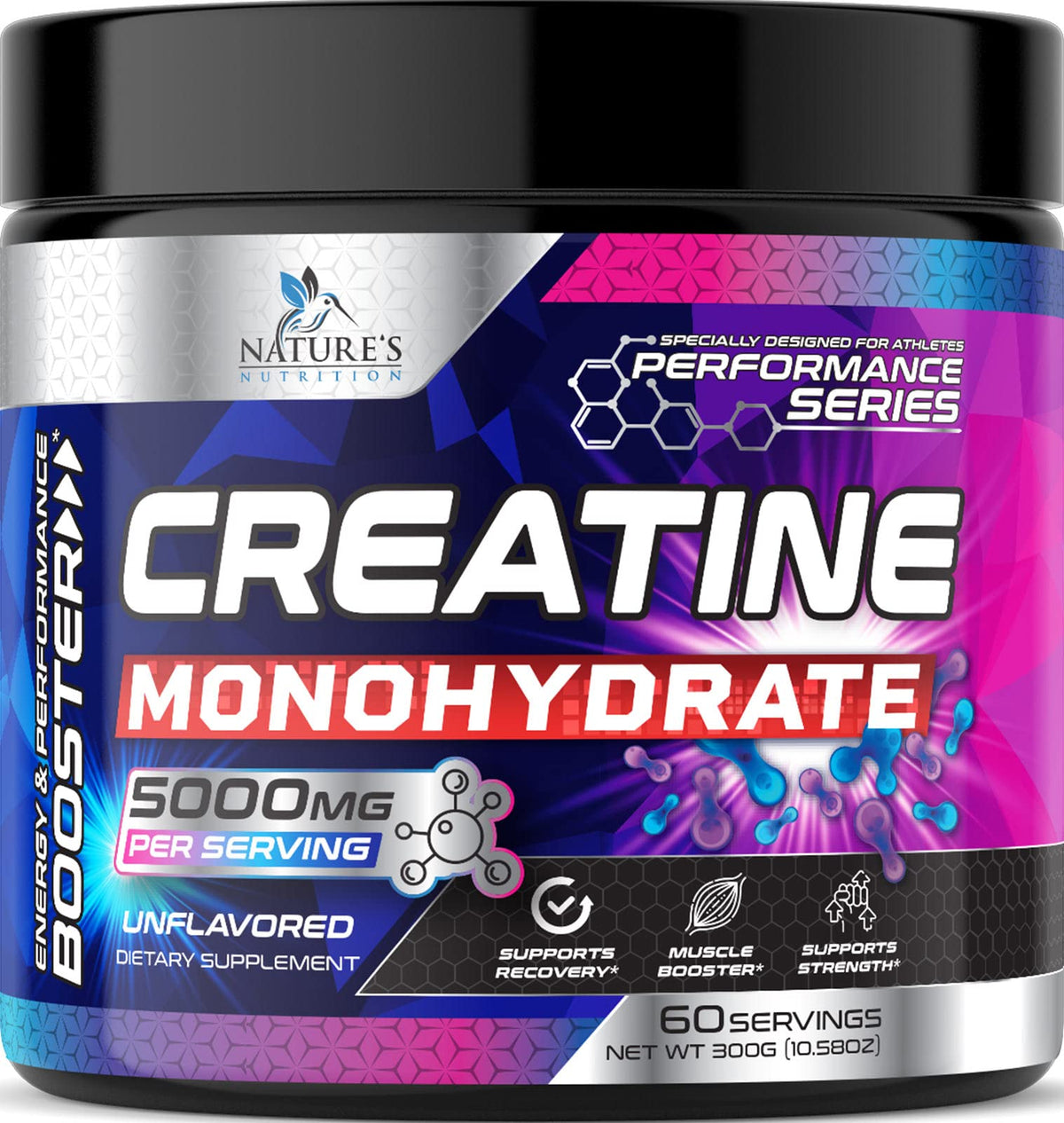 Creatine Monohydrate Powder 5G - Premium Creatine Supplement for