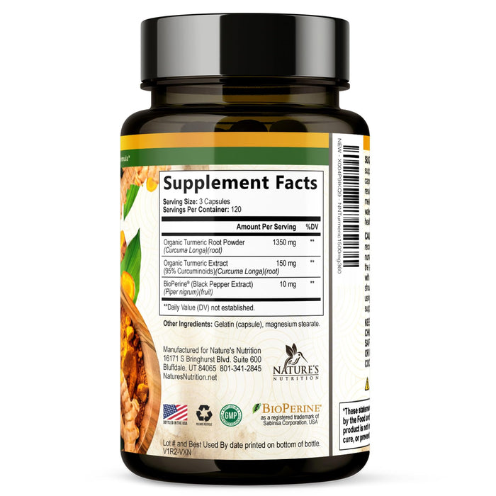 Turmeric Curcumin 1500mg â€“ 360 Capsules